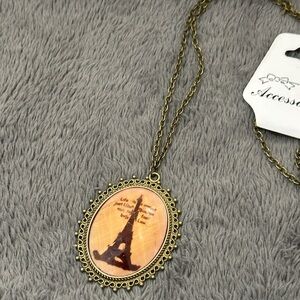 Vintage Bronze Pendant Necklace